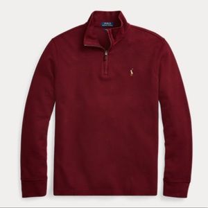 Polo Ralph Lauren Quarter Zip Sweater - Burgundy
